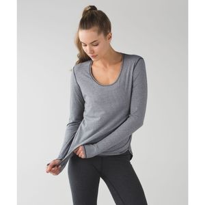Lululemon Yogini 5 Year Long Sleeve Tee in Wee Stripe Black White